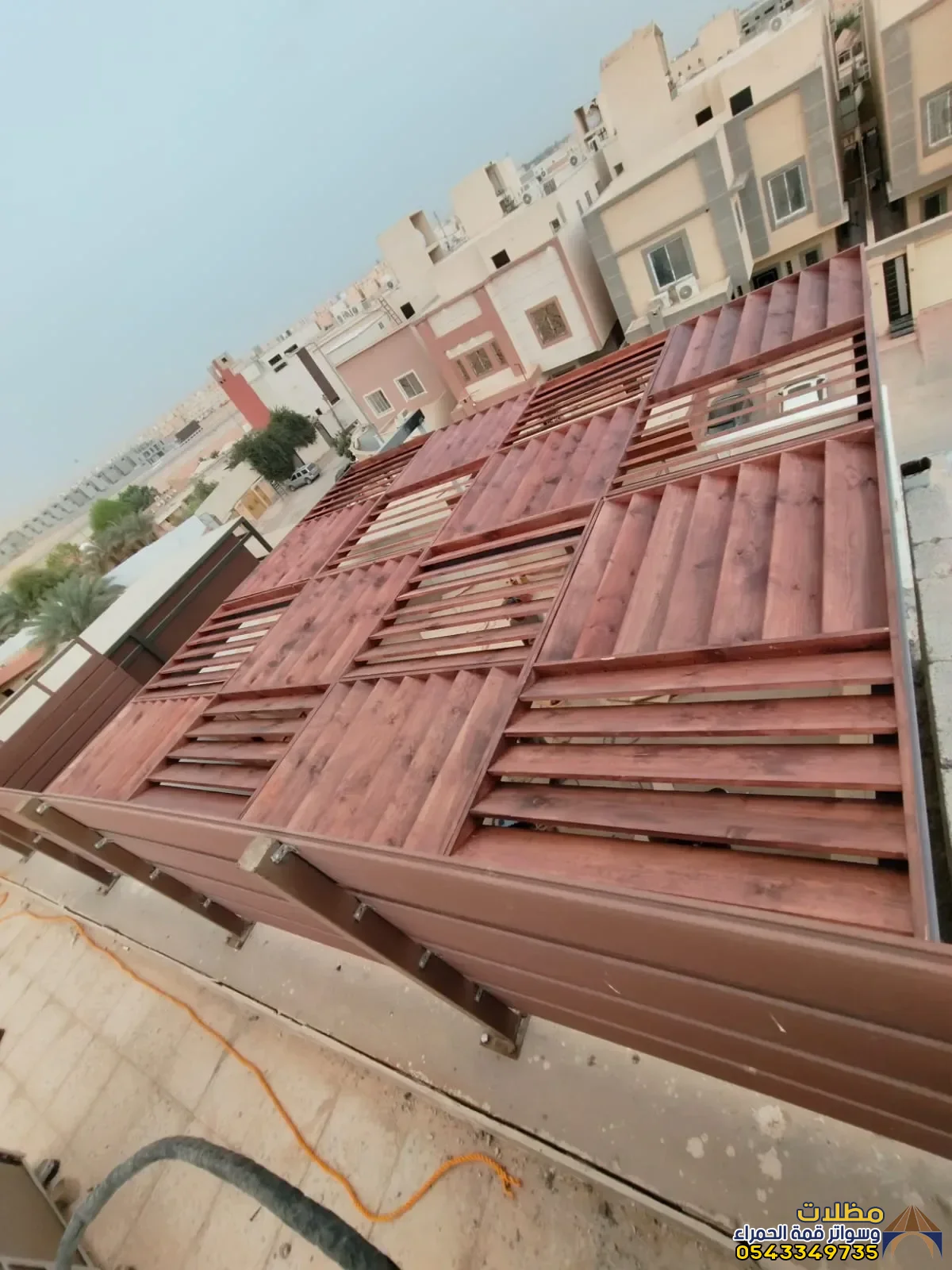 تركيب مظلات أسطح خشبيه في المدينة المنورة